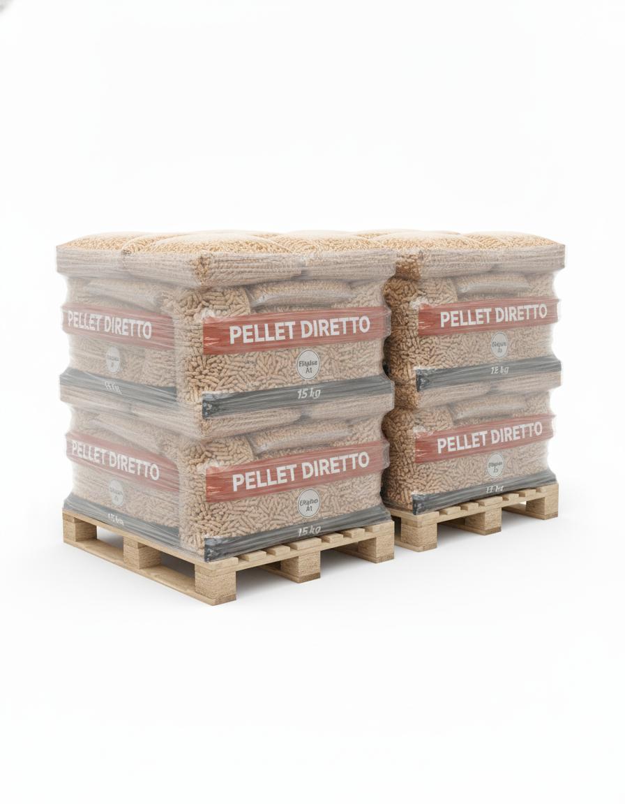 2 bancali pellet ENplus A1 – 140 sacchi da 15 kg