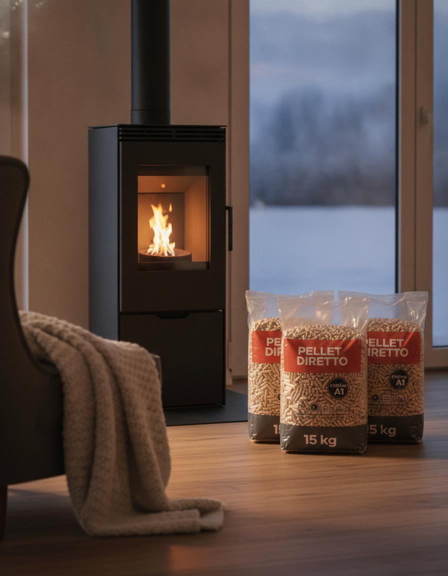 Mezzo bancale pellet ENplus A1 – 40 sacchi da 15 kg
